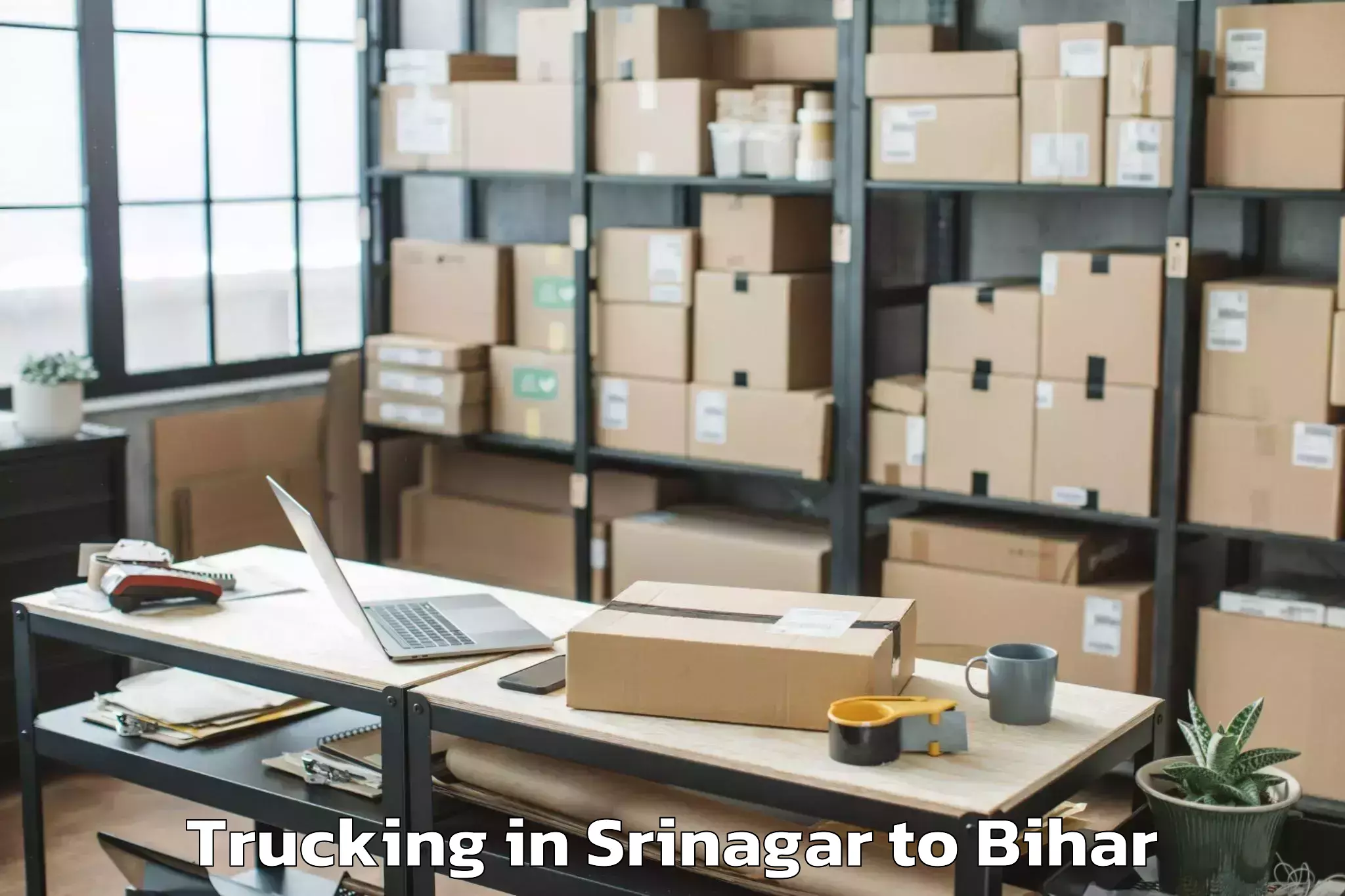 Book Srinagar to Valmiki Nagar Trucking Online